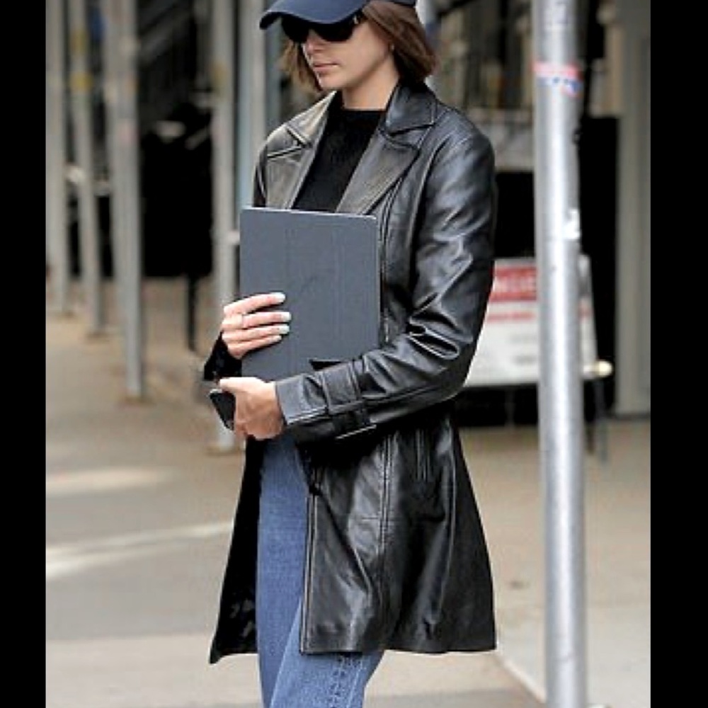 Steve Madden Y2K Leather Trench Coat